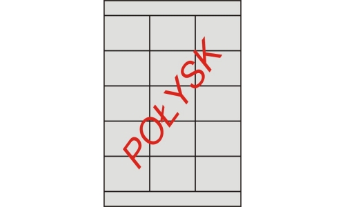 Etykiety samoprzylepne na arkuszach A4 białe błyszczące  70x50.8